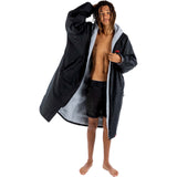 Dryrobe Advance Long Sleeve V3 Changing Robe - Black/Grey