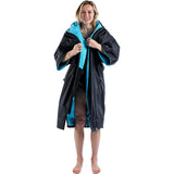 Dryrobe Advance Long Sleeve V3 Changing Robe - Black/Blue
