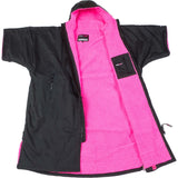 Dryrobe Advance Long Sleeve V3 Changing Robe - Black/Pink