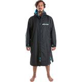 Dryrobe Advance Long Sleeve Changing Robe - Black/Blue