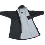 Dryrobe Advance Long Sleeve Changing Robe - Black/Grey