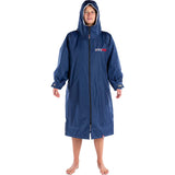 Dryrobe Advance Long Sleeve Changing Robe - Navy/Grey