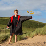 Dryrobe Advance Kids Long Sleeve Changing Robe - Black/Grey