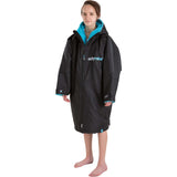 Dryrobe Advance Kids Long Sleeve Changing Robe - Black/Blue