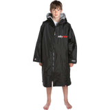 Dryrobe Advance Kids Long Sleeve Changing Robe - Black/Grey