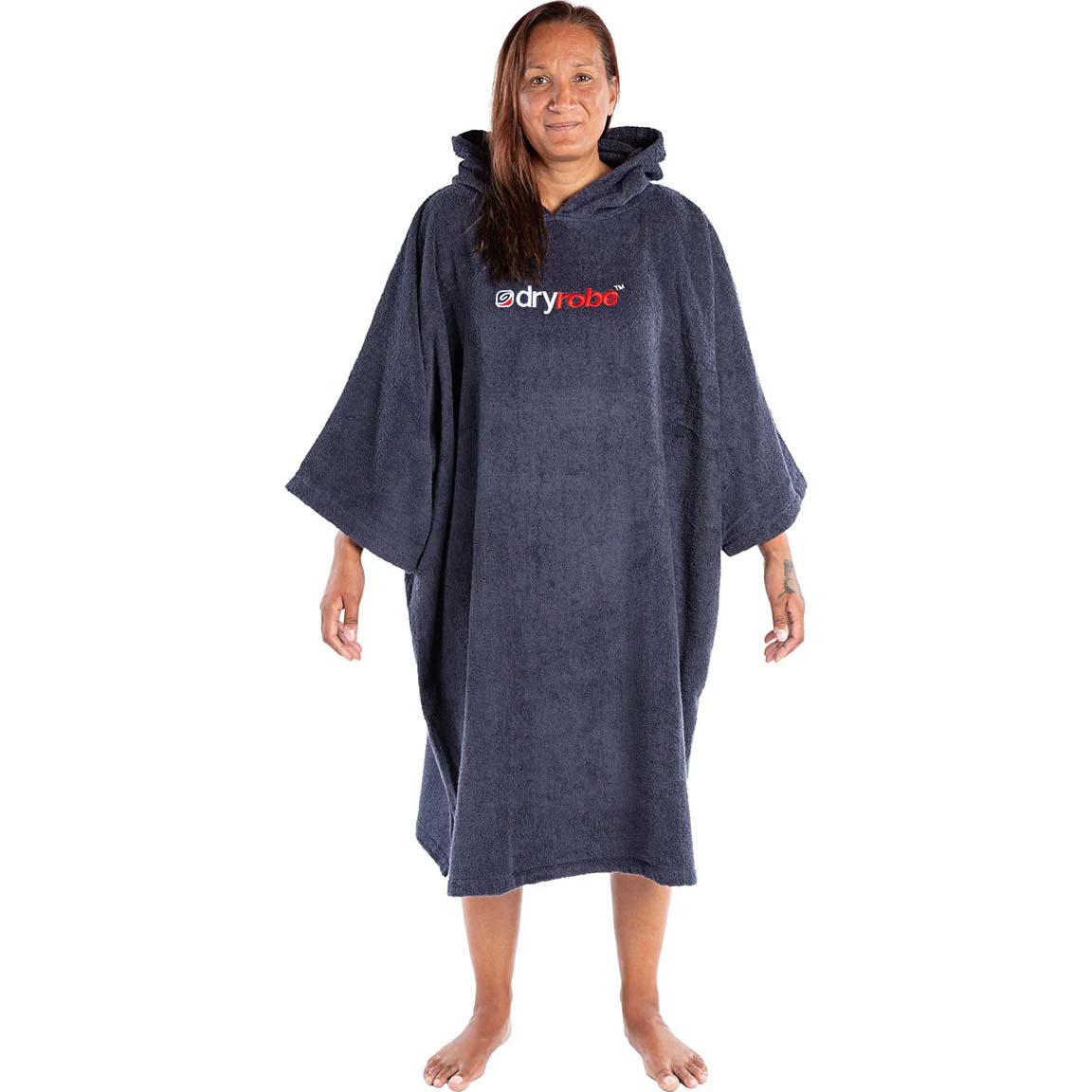 Dryrobe Organic Cotton Towel Changing Robe - Navy