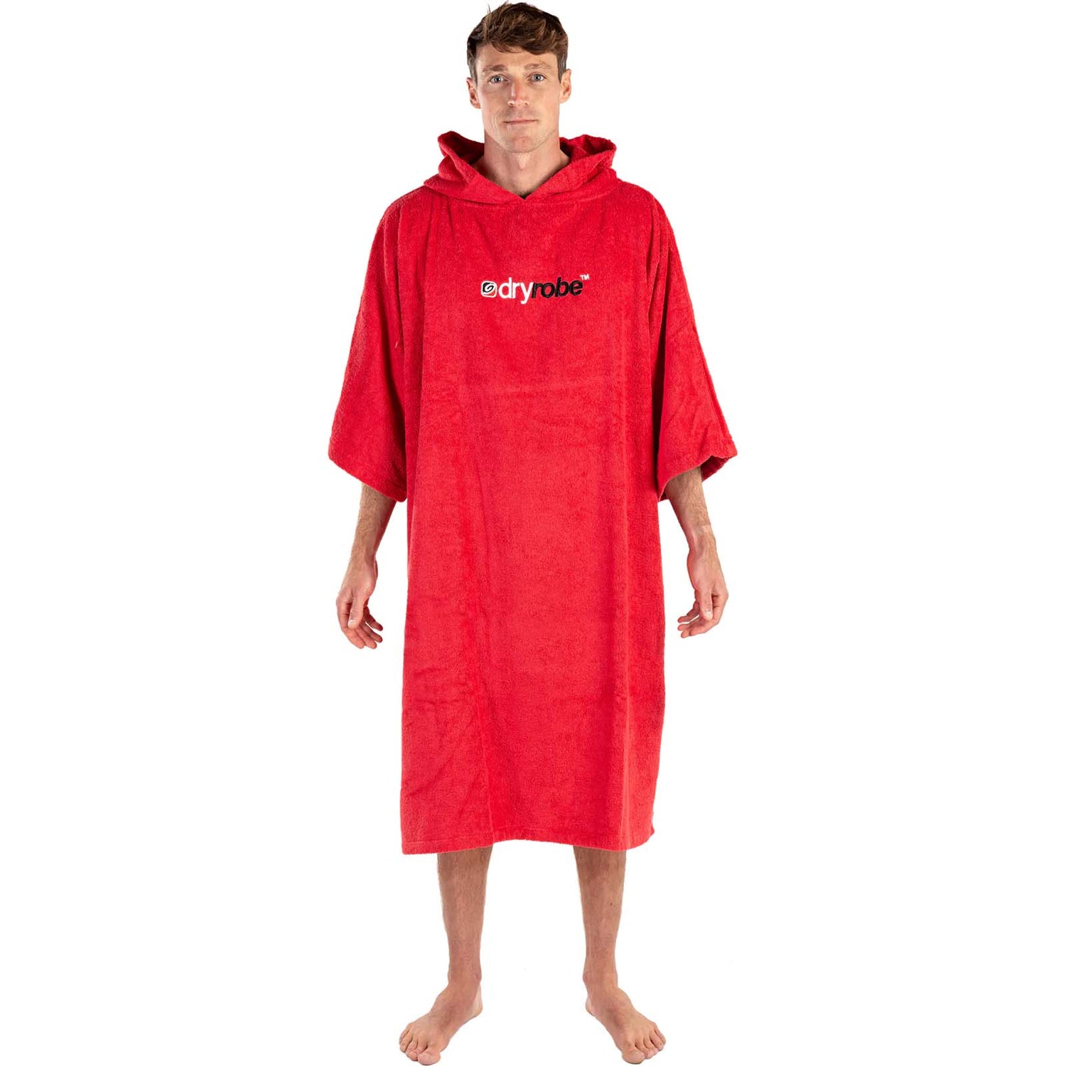 Dryrobe Organic Cotton Towel Changing Robe - Red