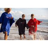 Dryrobe Kids Organic Cotton Towel Short Sleeve Changing Robe - Royal Blue