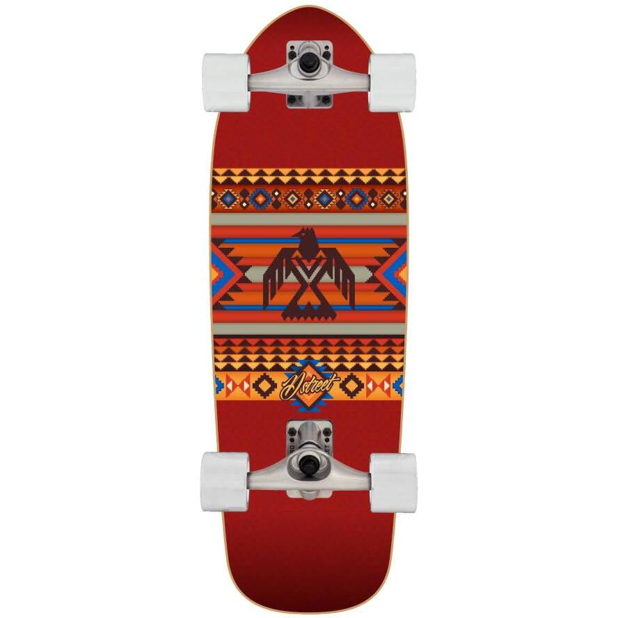 D-Street Aztec Baja Surfskate Complete Cruiser - Multi 29''