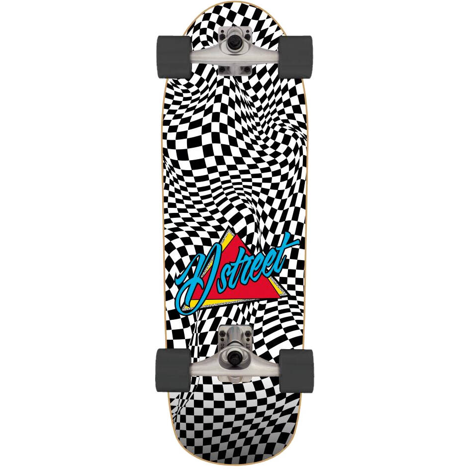 D-Street Check Warp Surfskate Complete Cruiser - Multi 32''