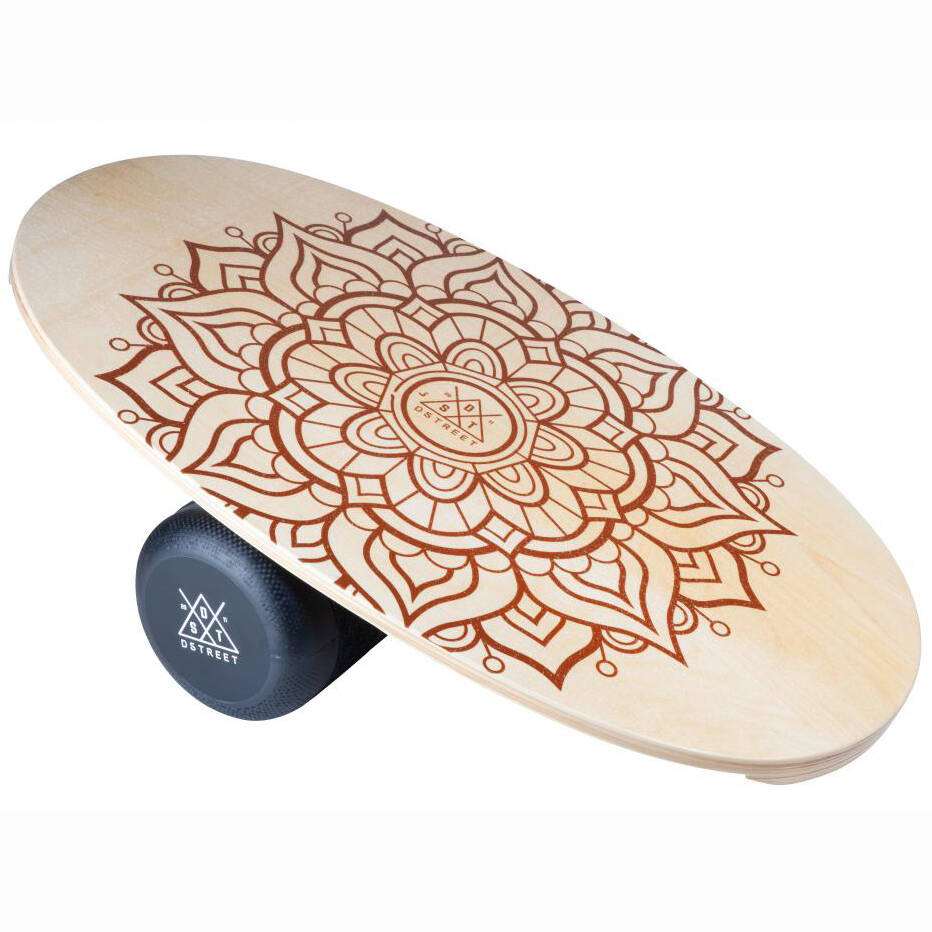 D-Street Mandala Original Balance Board - Natural 30''