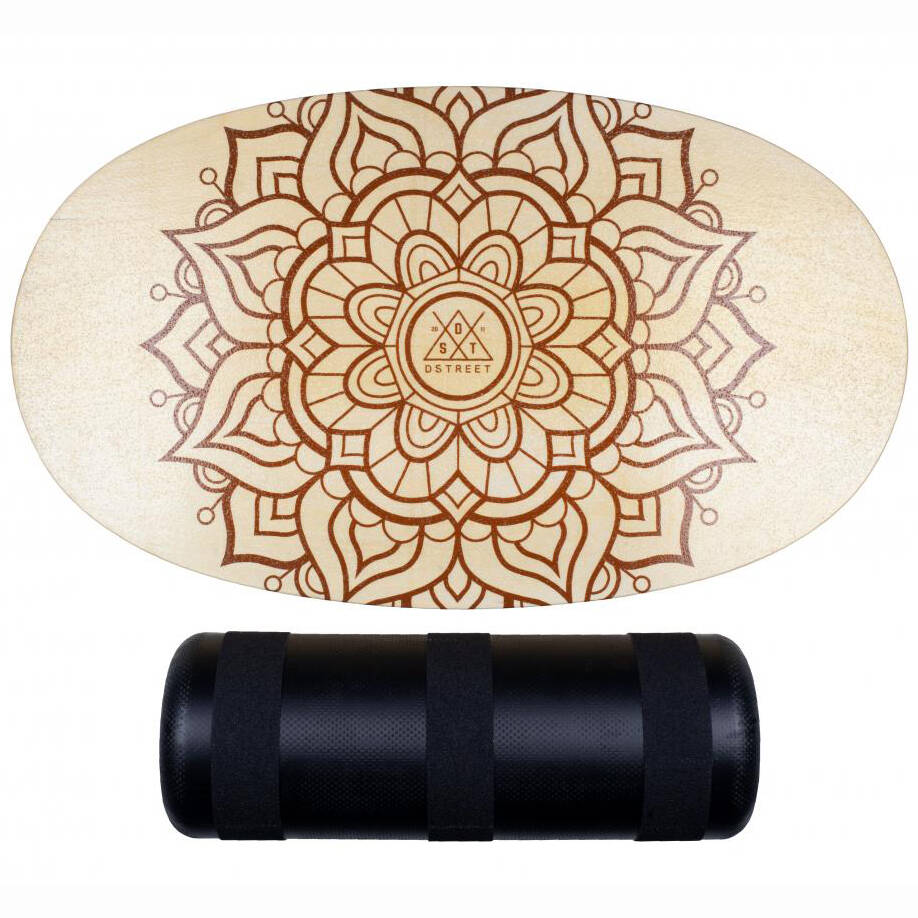 D-Street Mandala Original Balance Board - Natural 30''