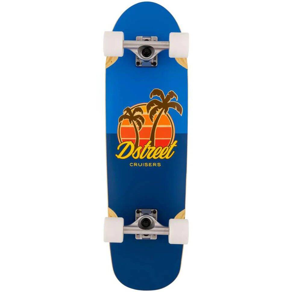 D-Street Palm Complete Cruiser - Blue 29.5''
