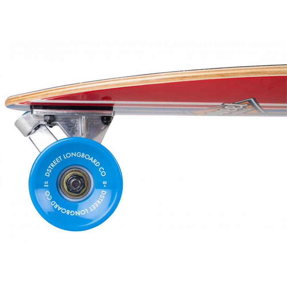 D-Street Ocean Pintail Complete Longboard - Red 35''
