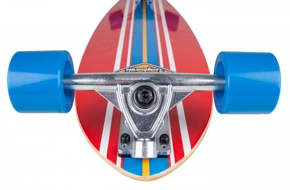 D-Street Ocean Pintail Complete Longboard - Red 35''