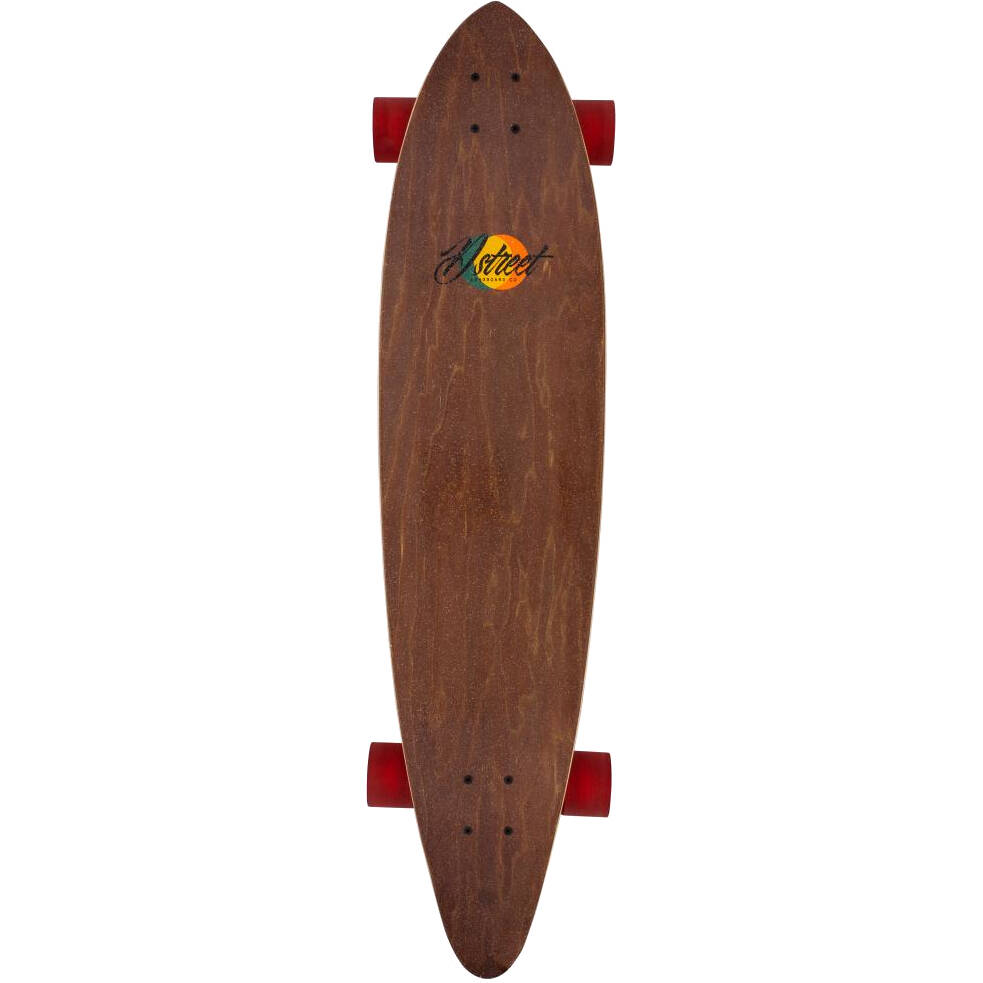 D-Street Malibu Pintail Complete Longboard - Multi 40''