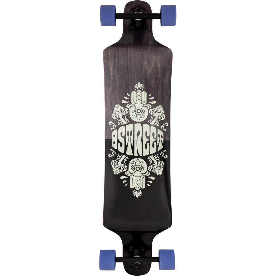 D-Street Tripout Drop Down Complete longboard - Multi 40''
