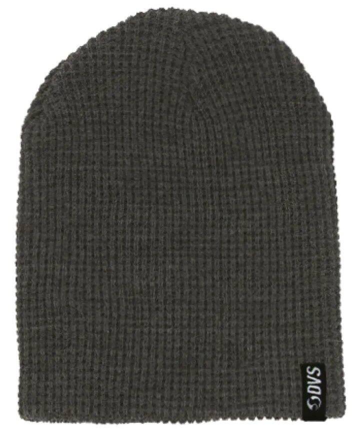 DVS Waffle Slouch Knit Reversible Beanie - Black/Grey