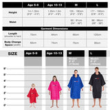 Dryrobe Kids Advance Long Sleeve Changing Robe - Charcoal