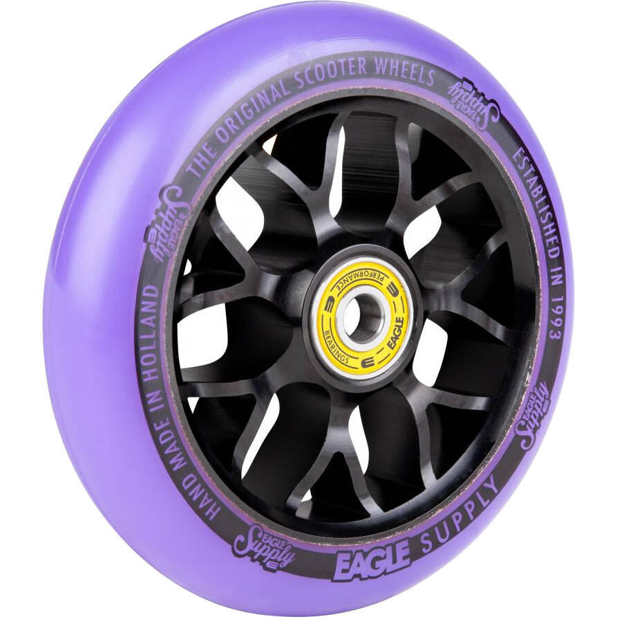 Eagle Sport Standard X6 Core Scooter Wheel - Black/Purple 110mm