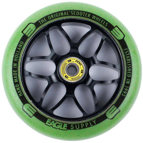 Eagle Sport Standard X6 Core Candy Scooter Wheel - Black/Green 120mm