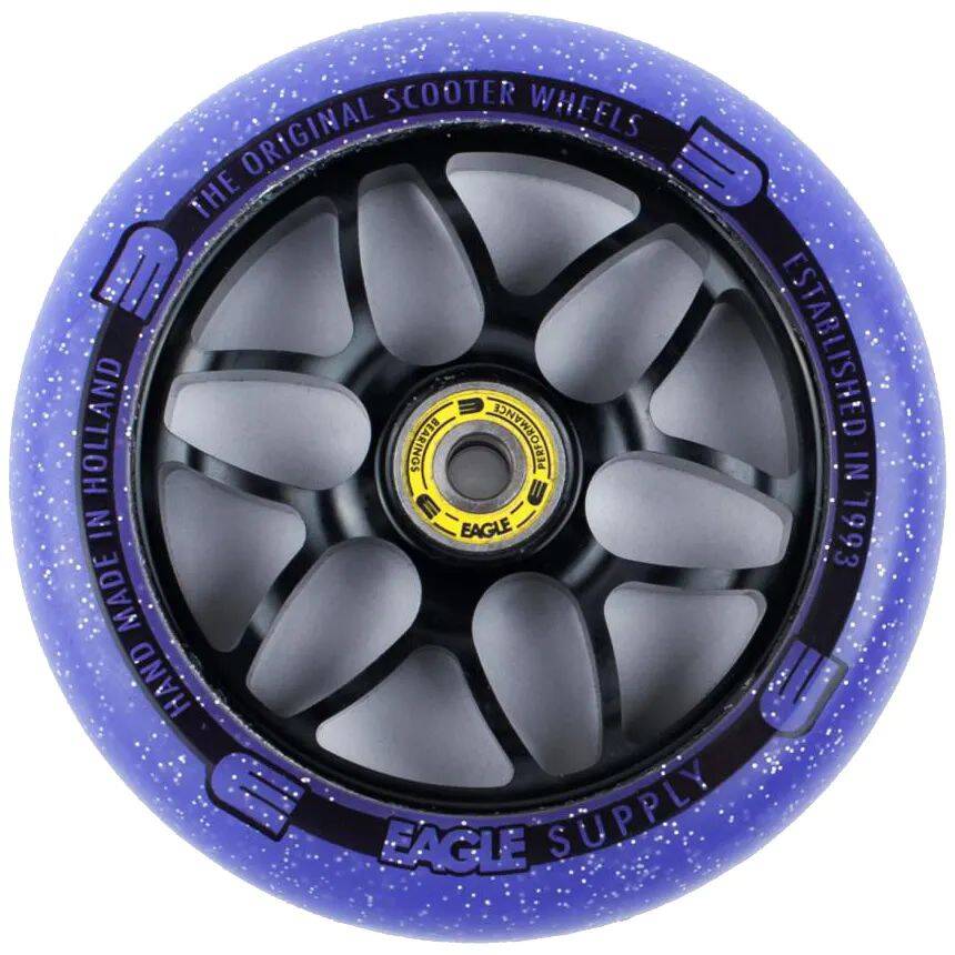 Eagle Sport Standard X6 Core Candy Scooter Wheel - Black/Purple 120mm