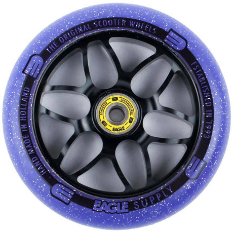 Eagle Sport Standard X6 Core Candy Scooter Wheel - Black/Purple 120mm