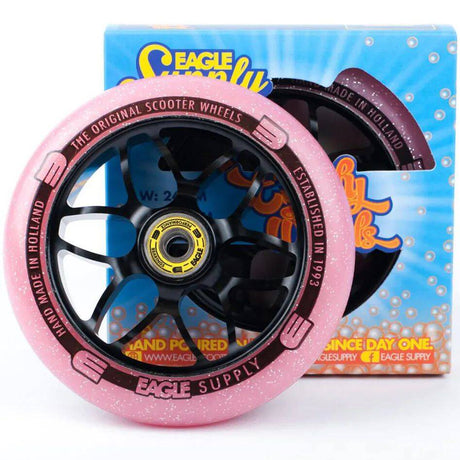 Eagle Sport Standard X6 Core Candy Scooter Wheel - Black/Pink 120mm