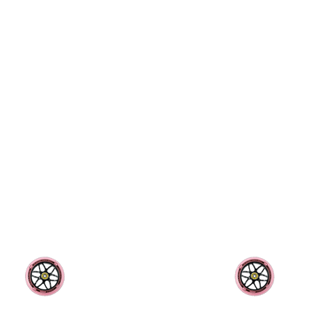 Eagle Sport Standard X6 Core Candy Scooter Wheel - Black/Pink 120mm