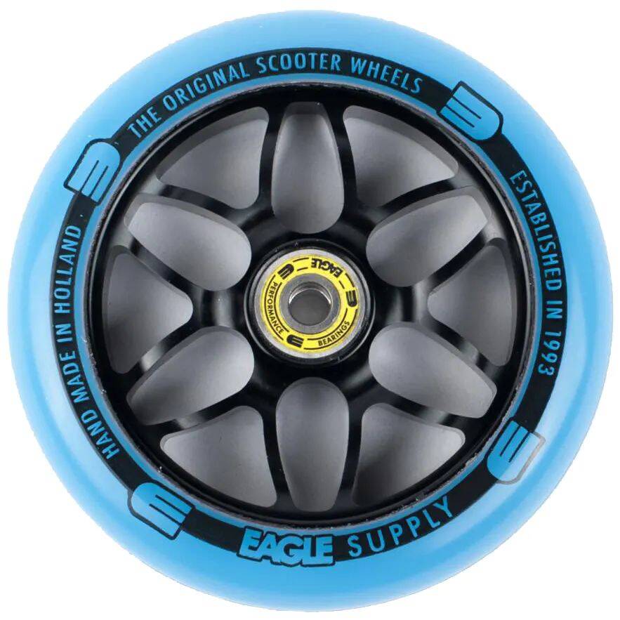 Eagle Sport Standard X6 Core Scooter Wheel - Black/Blue 120mm