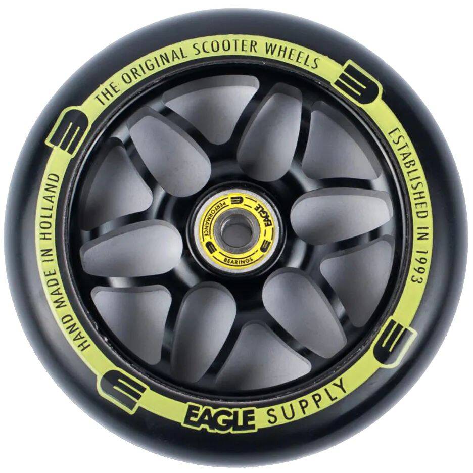 Eagle Sport Standard X6 Core Scooter Wheel - Black/Black 120mm