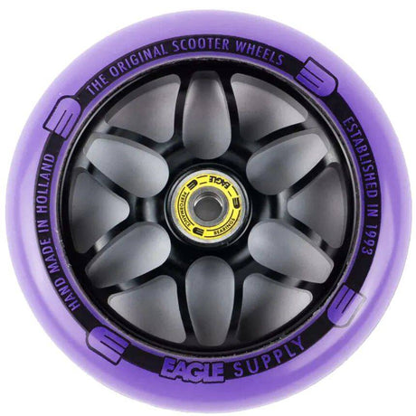 Eagle Sport Standard X6 Core Scooter Wheel - Black/Purple 120mm