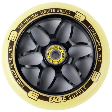 Eagle Sport Standard X6 Core Scooter Wheel - Black/Yellow 120mm