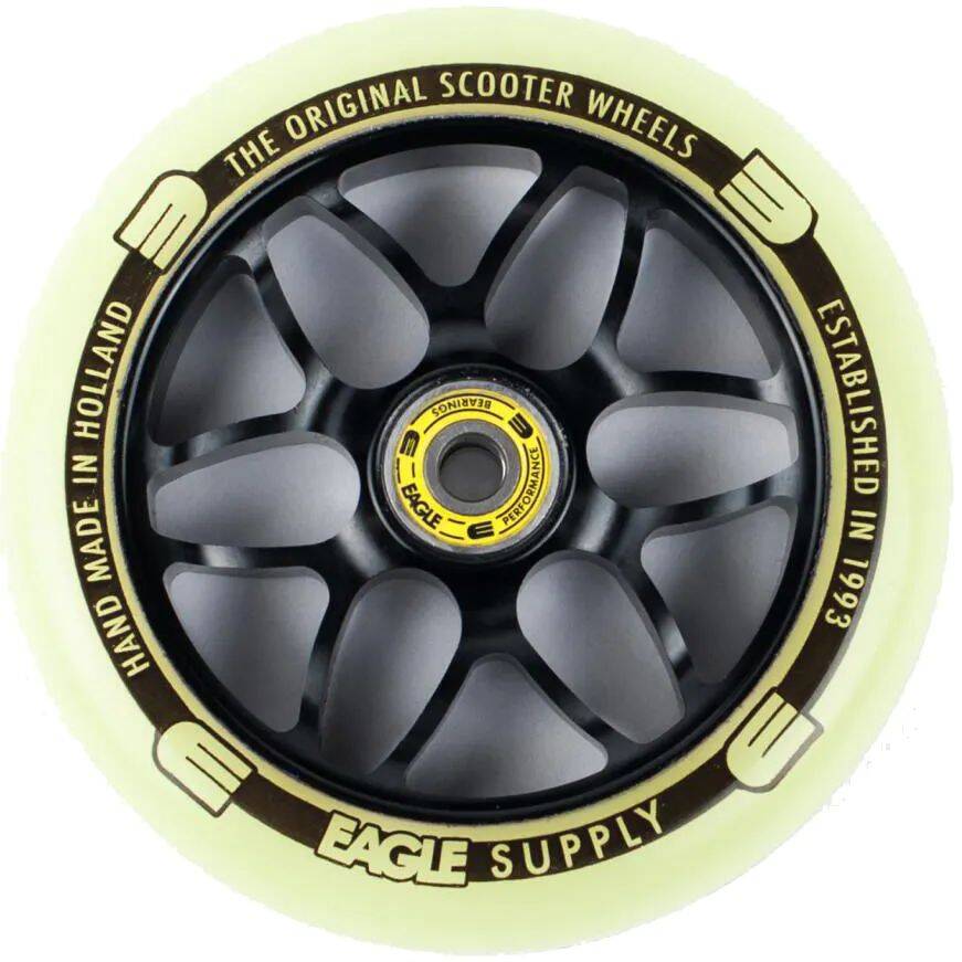 Eagle Sport Standard X6 Core Scooter Wheel - Glow in the Dark Yellow 120mm