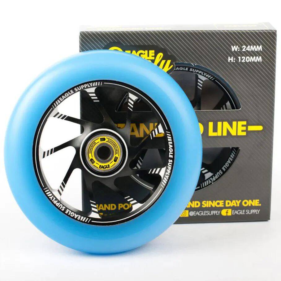Eagle Sport Team Core Scooter Wheel - Black/Blue 120mm