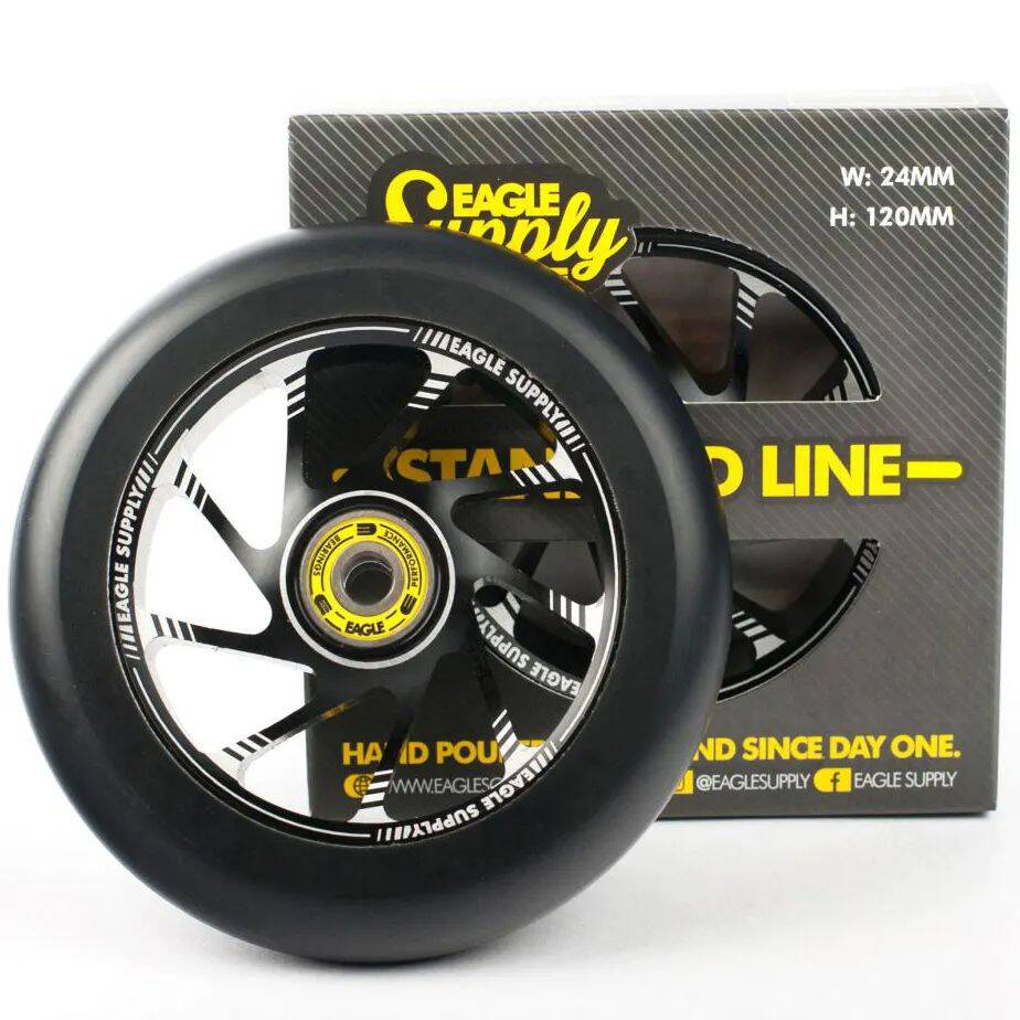 Eagle Sport Team Core Scooter Wheel - Black/Black 120mm