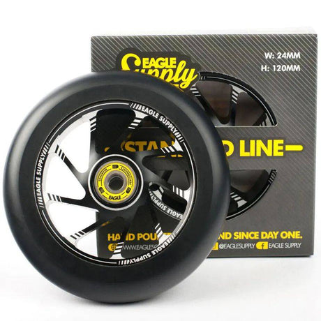 Eagle Sport Team Core Scooter Wheel - Black/Black 120mm