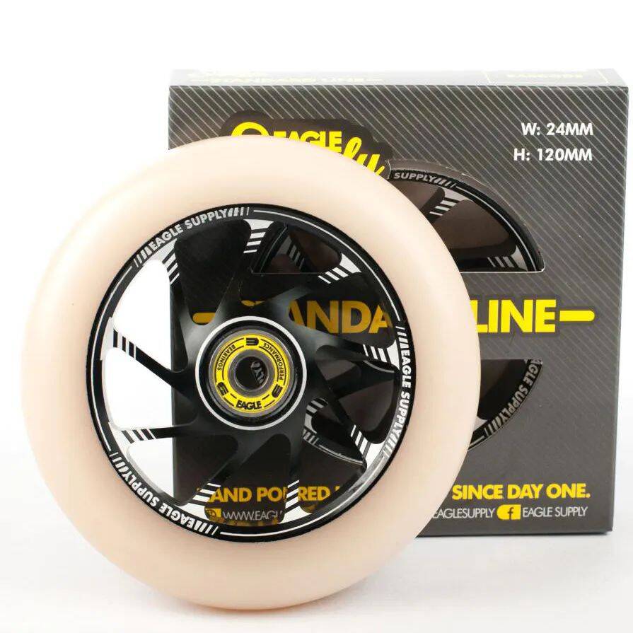 Eagle Sport Team Core Scooter Wheel - Black/Gum 120mm
