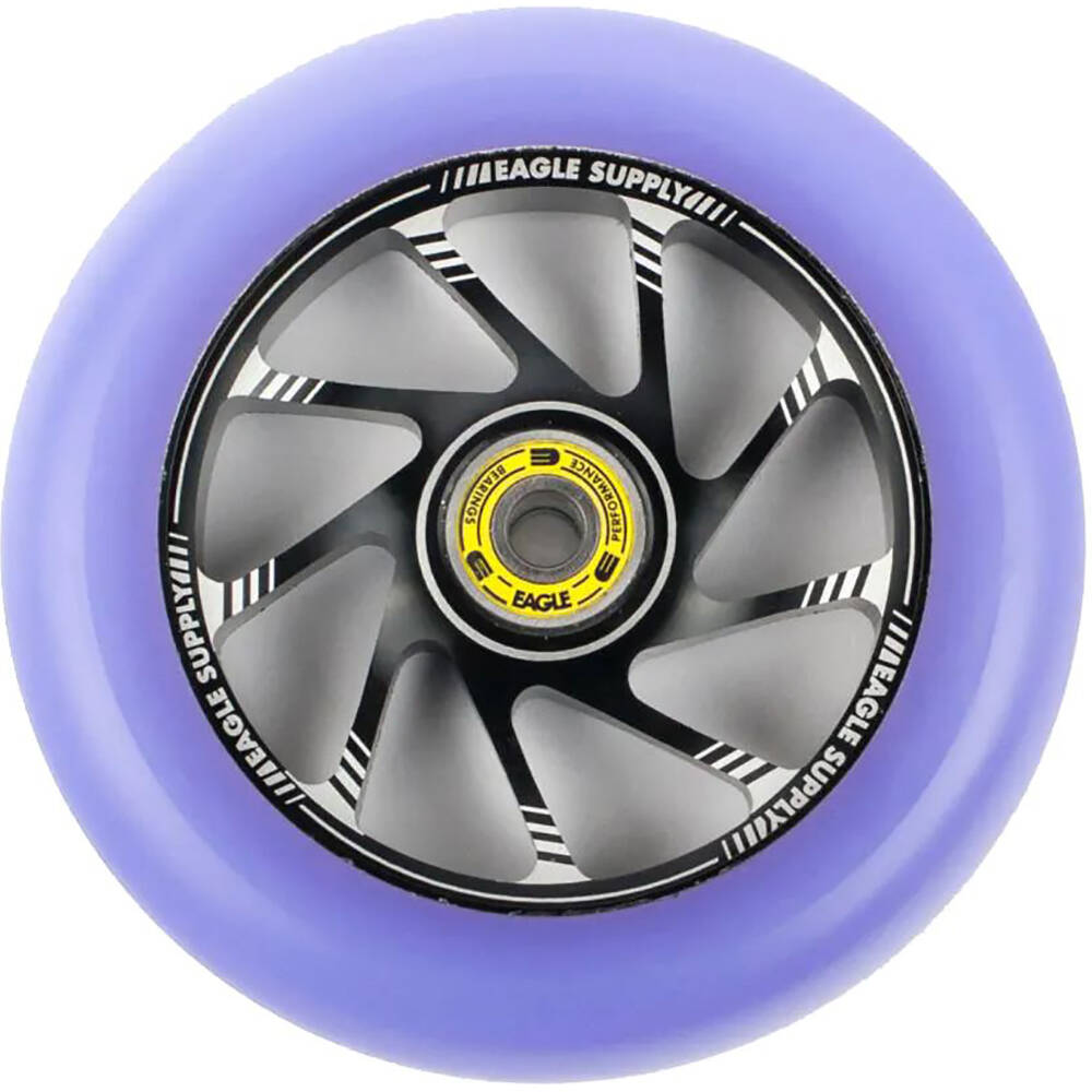 Eagle Sport Team Core Scooter Wheel - Black/Purple 120mm