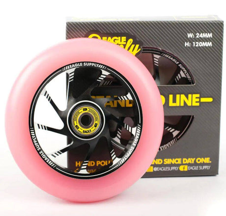 Eagle Sport Team Core Scooter Wheel - Black/Pink 120mm