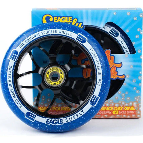 Eagle Sport Standard X6 Core Candy Scooter Wheel - Black/Blue 110mm