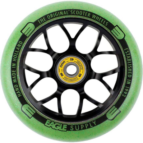 Eagle Sport Standard X6 Core Candy Scooter Wheel - Black/Green 110mm