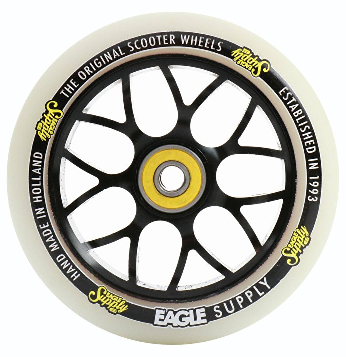 Eagle Sport Standard X6 Core Scooter Wheel - White/Black 110mm