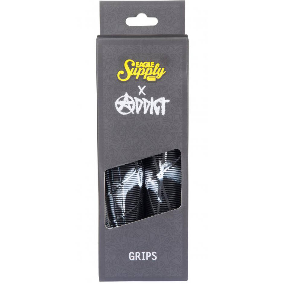 Eagle Sport x Addict OG Scooter Grips - Black/White