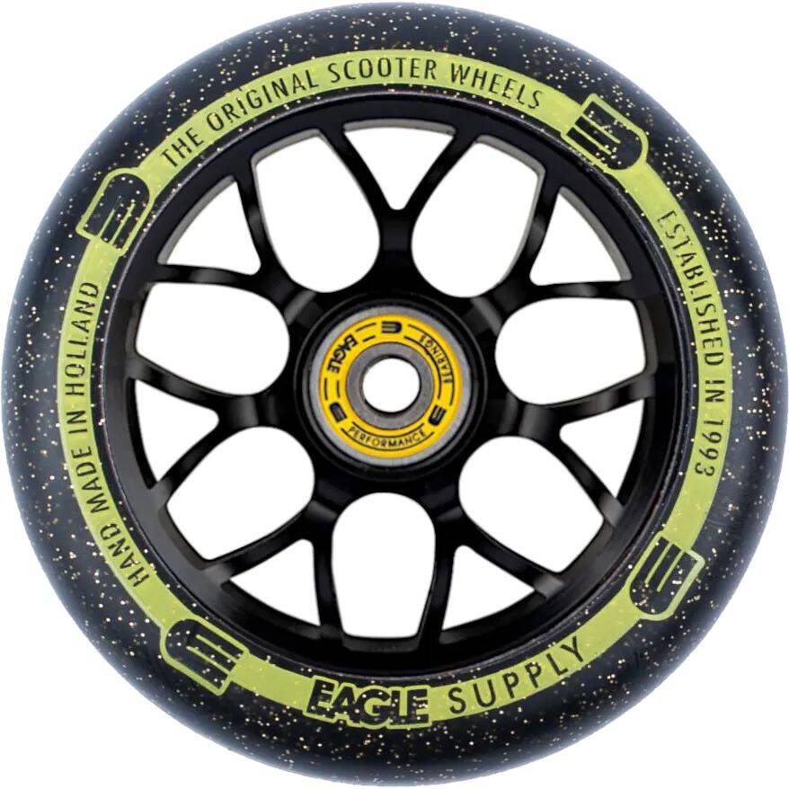Eagle Sport Standard X6 Core Candy Scooter Wheel - Black/Gold 110mm