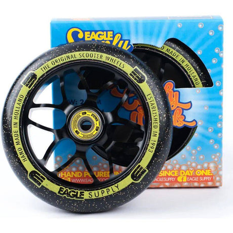 Eagle Sport Standard X6 Core Candy Scooter Wheel - Black/Gold 110mm