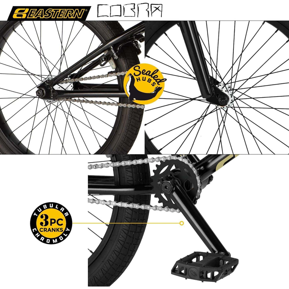 Eastern Cobra 20" Complete BMX - Black