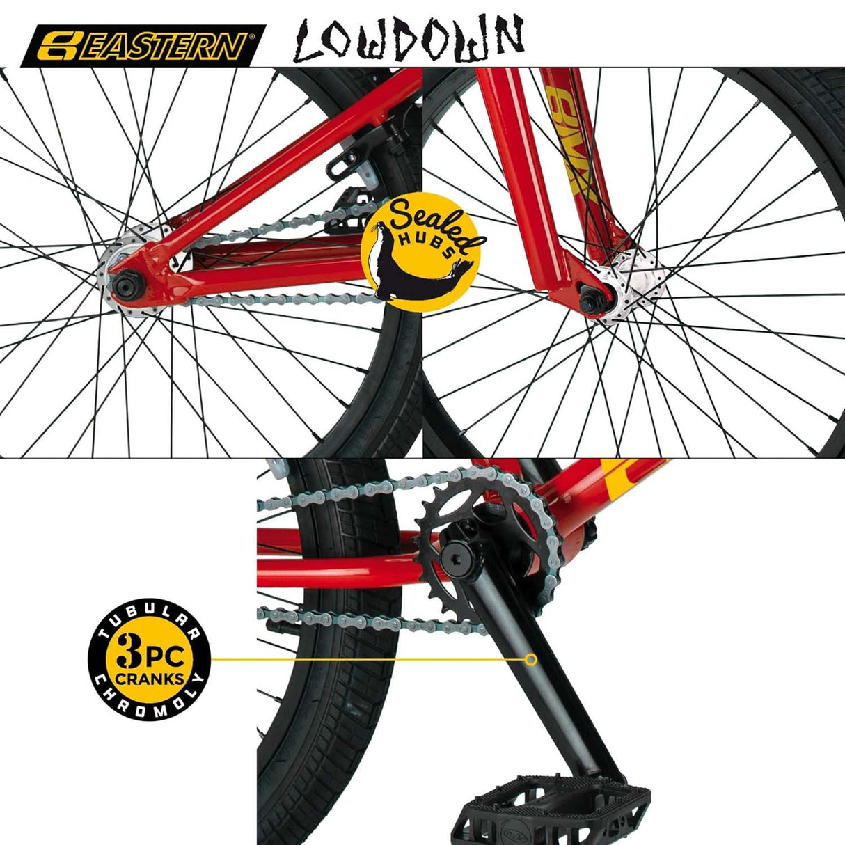 Eastern Lowdown 20" Complete BMX - Black/Camo