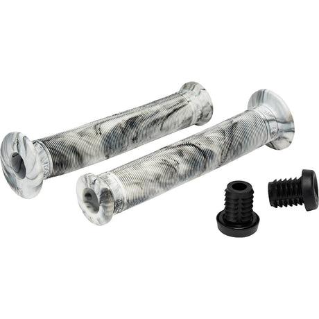 Ã‰clat Zap BMX Grips - White/Black Swirl