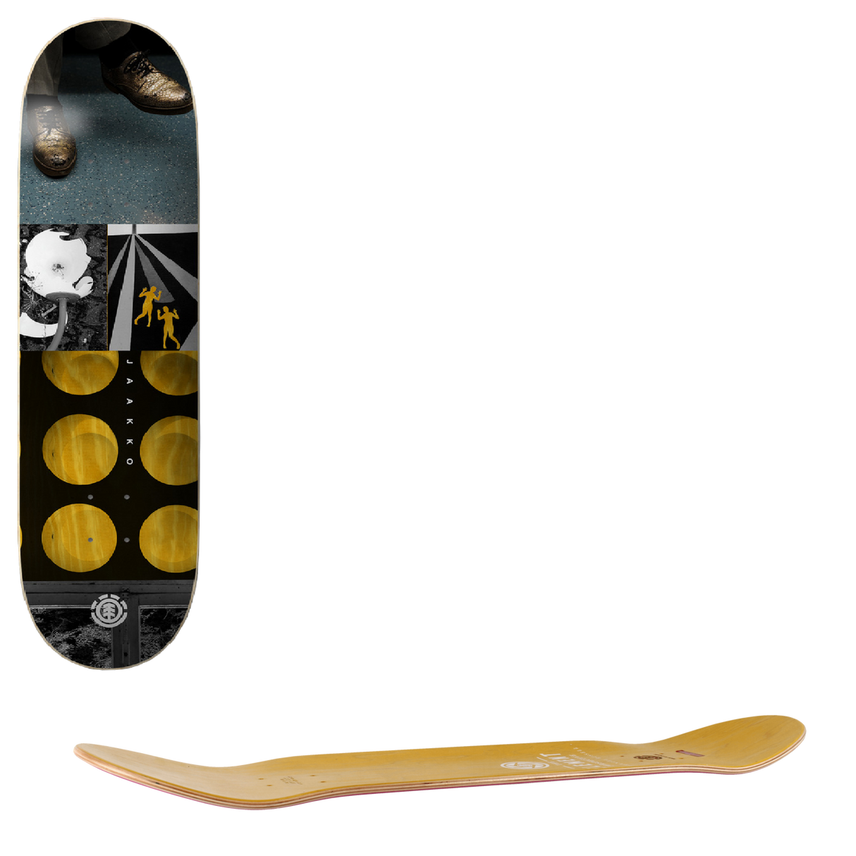 Element Jaako Glitter Shoes Skateboard Deck - 8.5"